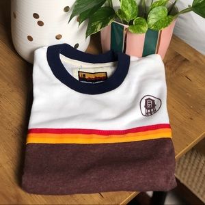 Brooklyn Industries Retro Colorblock Sweatshirt